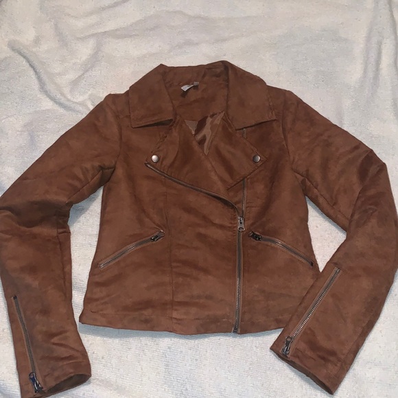 Mudd Jackets & Blazers - NWOT faux suede moto style jacket